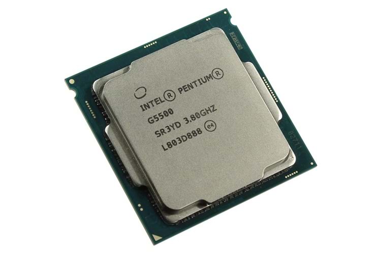 INTEL PENTIUM GOLD G5500 4MB 2çekirdekli O/B VGA 1151p v2 58w Kutusuz+Fansız
