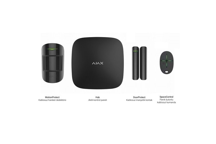AJAX Starter Hub Kit Plus Kablosuz Alarm Seti Keypad Yok Set