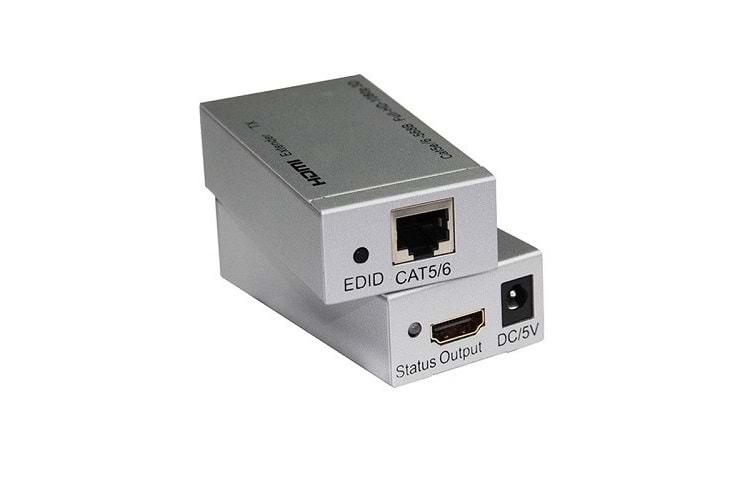 S-LINK 1port SL-HDEX60 1port HDMI (giriş) 1port Ethernet (Cat6) HDMI Repeater 60metre mesafeye kadar