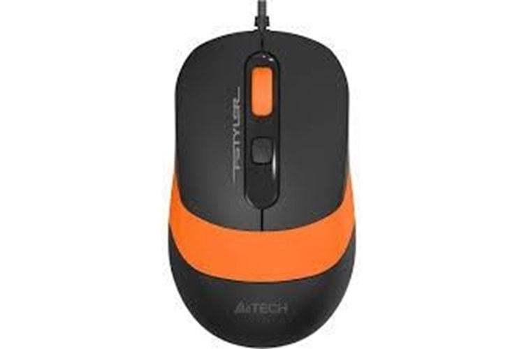 A4 TECH FM10 USB 1600dpi Optic Siyah/Turuncu Mouse