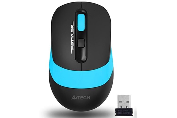 A4 TECH FG10 Kablosuz 2000dpi Optic Siyah/Mavi Mouse