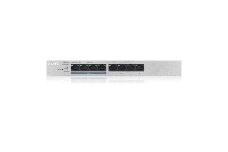 ZyXEL 8port 60w 4port PoE GS1200-8HP GIGABIT Yönetilebilir Switch Desktop