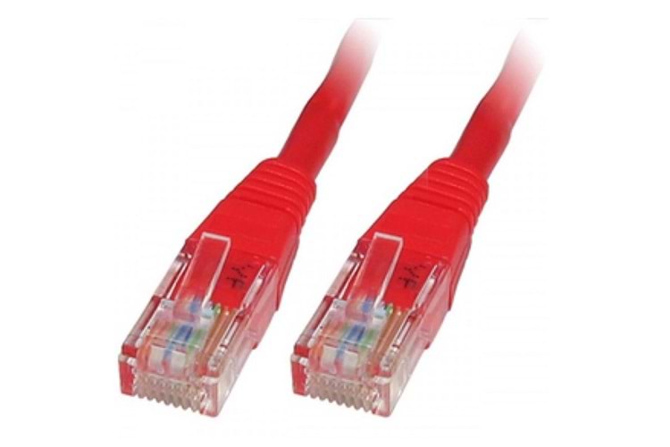 ODS 1m CAT6 Utp LSZH Saf Bakır Kırmızı Patch Kablo