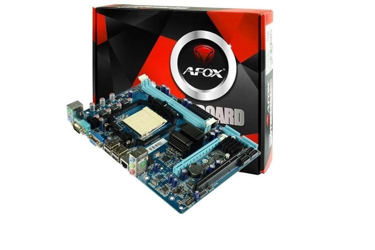 AFOX A78-MAD4 DDR3 PCIe 16X v2.0 AM3 mATX FX İşlemcileri Desteklemez