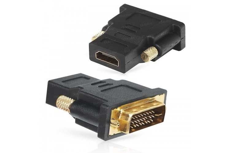 DARK DK-HD-AFHDMIXMDVI HDMI-DVI (24+1) Görüntü Adaptörü Siyah