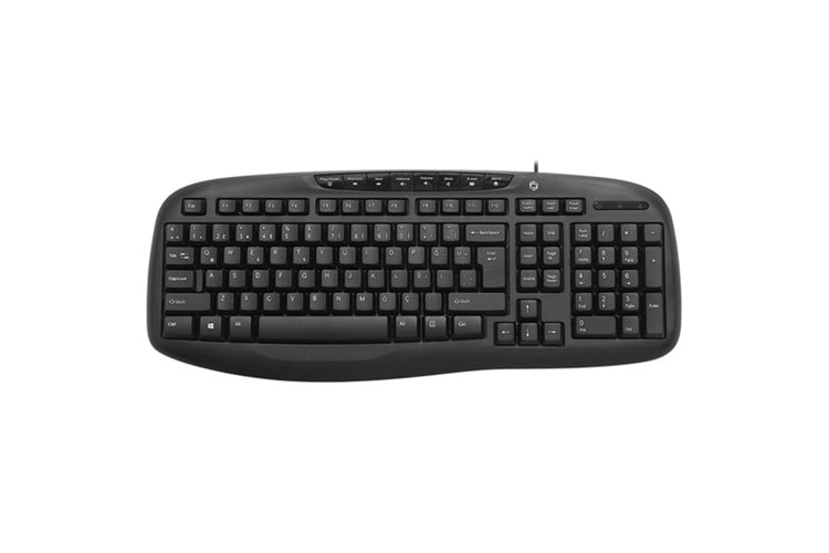 FRISBY FK-4820QU USB Q Trk Siyah Multimedya Klavye