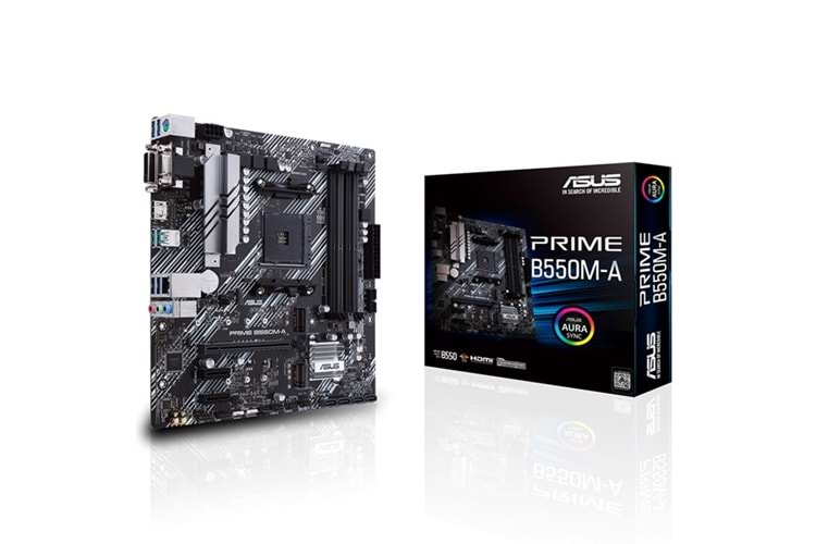 ASUS PRIME B550M-A DDR4 HDMI DVI PCIe 16X v4.0 AM4 mATX