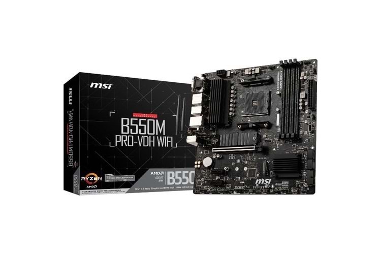 MSI B550M PRO-VDH WIFI DDR4 M2 PCIe NVME HDMI DP PCIe 16X v4.0 AM4 mATX