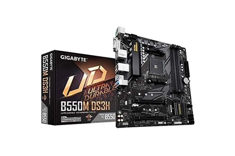 GIGABYTE B550M-DS3H DDR4 HDMI DVI PCIe 16X v4.0 AM4 mATX