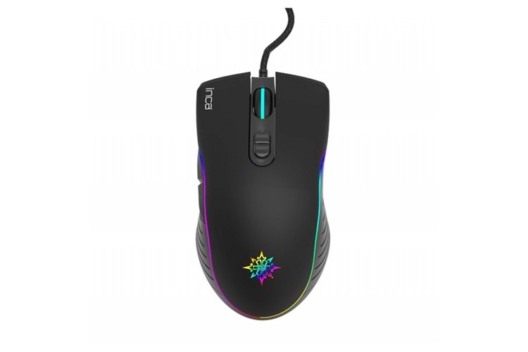 INCA IMG-GT15 USB RGB Led Aydınlatmalı 4800dpi Gaming Optic Siyah Mouse