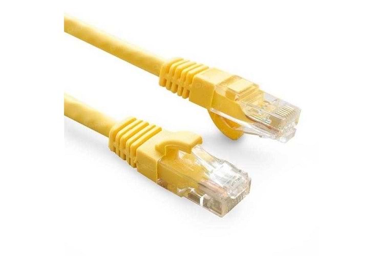 ODS 1m CAT6 Utp LSZH Saf Bakır Sarı Patch Kablo