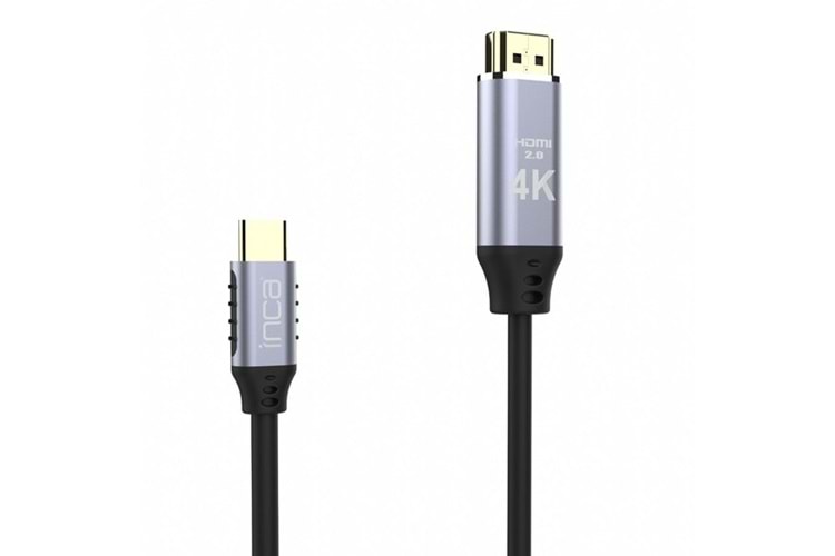 INCA ITCH-02TX 2metre TYPE-C - HDMI Görüntü Kablosu 4K