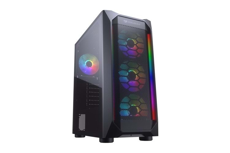 COUGAR 650W 80+ MX410 MESH-G CGR-5VM6B-MESH-G-RGB GAMING MID-TOWER PC KASASI