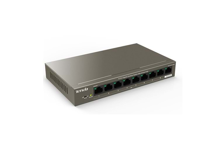 TENDA 8port 102w FULL PoE TEG1109P-8-102W GIGABIT Yönetilemez Switch Masaüstü