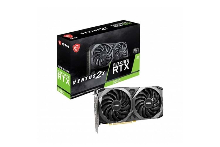 MSI RTX3060 12GB VENTUS 2X 12G OC GDDR6 HDMI DP PCIe 16X v4.0