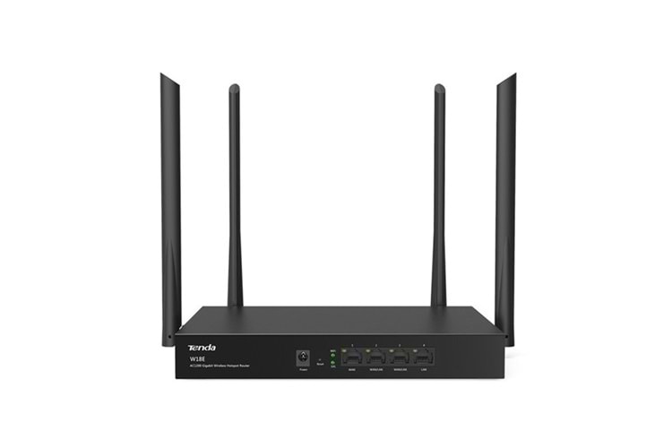 TENDA W18E 4port 128mb Kablosuz (Wlan) Router 80 kullanıcıya kadar VPN