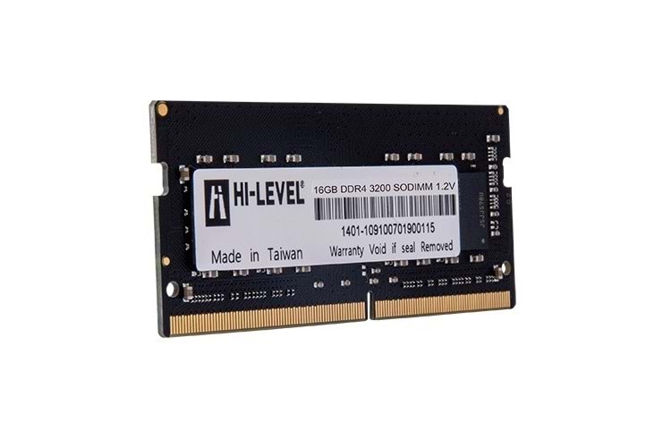 HI-LEVEL 16GB DDR4 3200MHZ NOTEBOOK RAM VALUE HLV-SOPC25600D4/16G