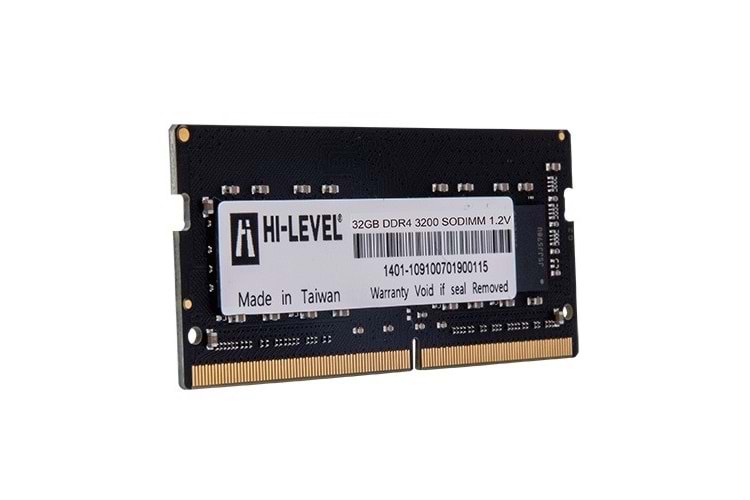 HI-LEVEL 32GB DDR4 3200MHZ NOTEBOOK RAM VALUE HLV-SOPC25600D4/32G