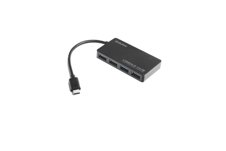 DARK Connect Master DK-AC-USB31X4 4port USB3.1-TYPE-C Siyah USB Çoklayıcı Hub