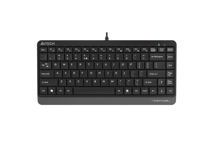 A4 TECH FK11 USB Q Trk Mini Siyah/Gri Multimedya Klavye