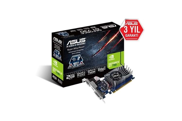 ASUS GT730 2GB SL-2GD5-BRK DDR5 64bit HDMI DVI PCIe 16X v2.0