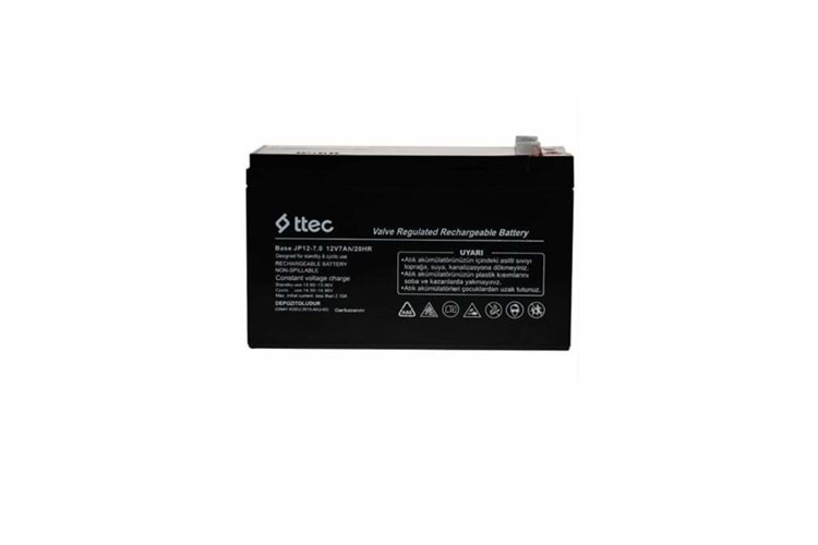 TTEC 12v 7amper Base Kuru Tip Akü