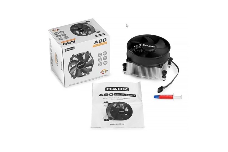 DARK 90mm A90 DKCCA90 Hava Soğutmalı AM4-AM5 İşlemci Fanı