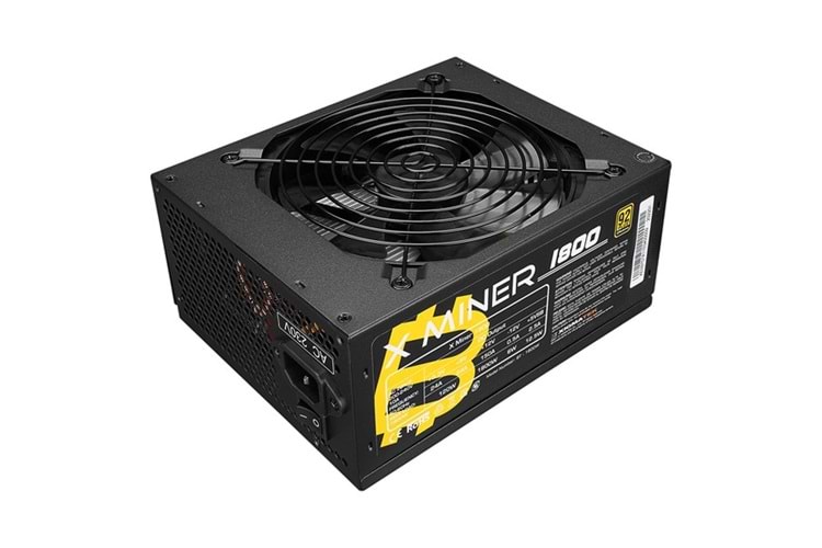 XIGMATEK 1800W 92 MINER BT-1800W EN9757 X 14CM FANLI MINING POWER SUPPLY