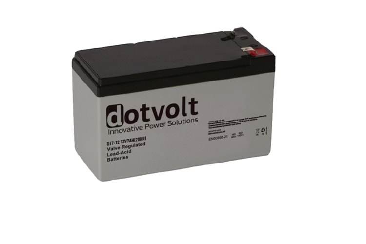 DOTVOLT 12v 7amper DT7-12 Kuru Tip Akü