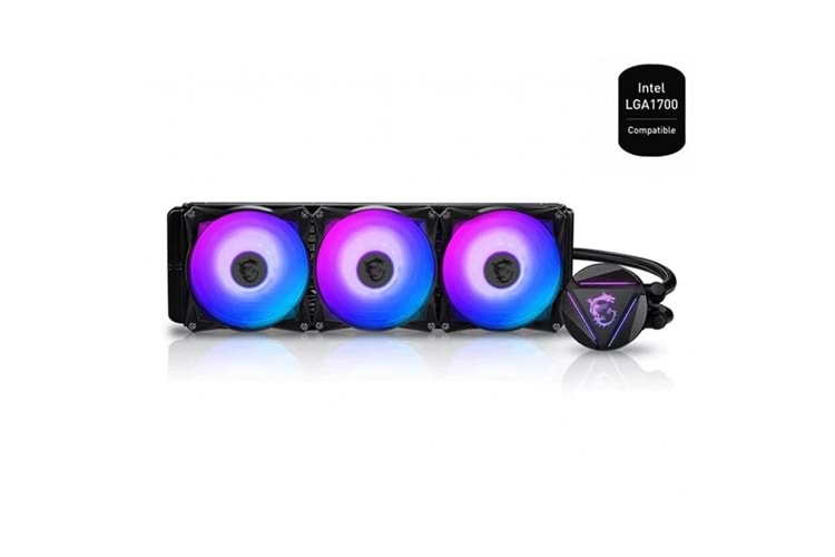 MSI 360mm MAG CORELIQUID 360R v2 RGB Sıvı Soğutmalı AM4-1700p İşlemci Fanı sTRX4 Uyumlu