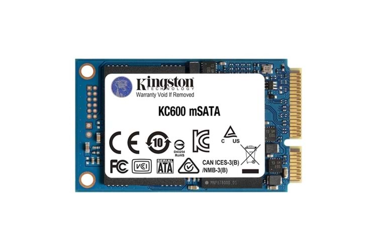 KINGSTON 256GB KC600 SKC600MS/256G 550- 500MB/s MSata Disk