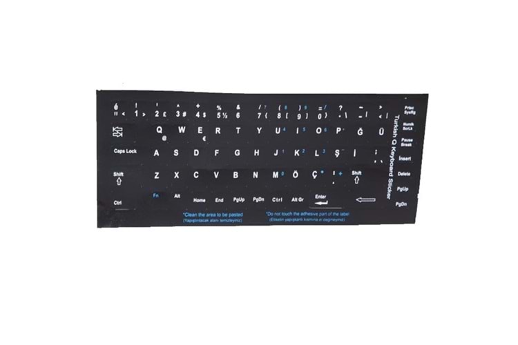 ADDISON 300161 Türkçe Q Siyah Klavye Stiker