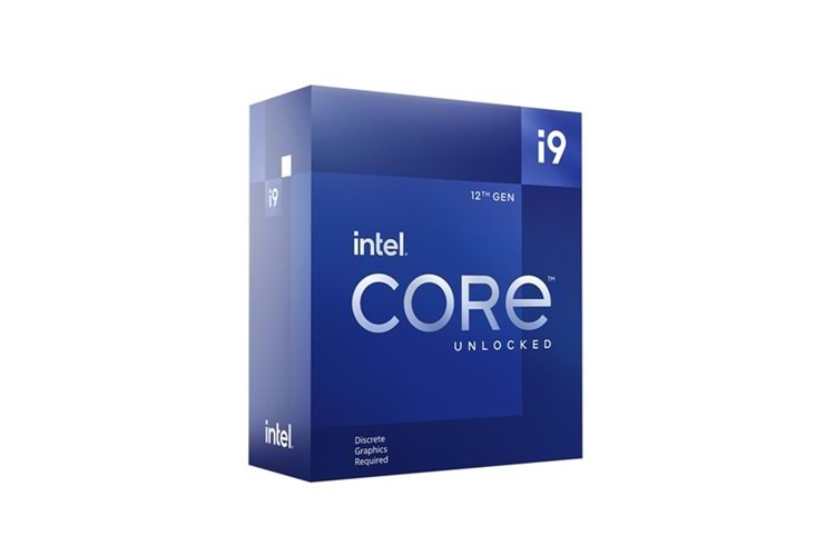 INTEL CORE i9 12900KF 30MB 16çekirdekli VGA YOK 1700p 125w Kutulu+Fansız