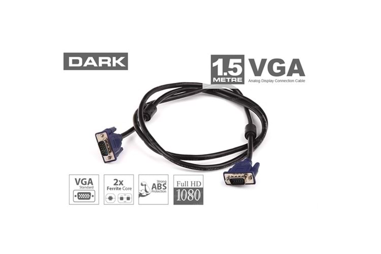 DARK DK-CB-VGA150 1.5metre VGA Görüntü Kablosu