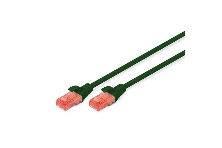 DIGITUS 0.5m CAT6 Utp DK-1617-005/G Yeşil Patch Kablo