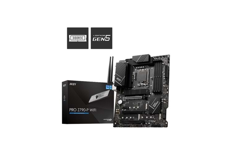 MSI PRO Z790-P WIFI DDR5 M2 PCIe NVME HDMI PCIe 16X v5.0 1700p ATX