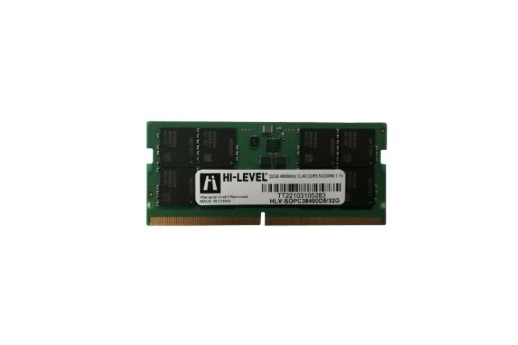 HI-LEVEL 32GB DDR5 4800MHZ CL40 NOTEBOOK RAM VALUE HLV-SOPC38400D5/32G