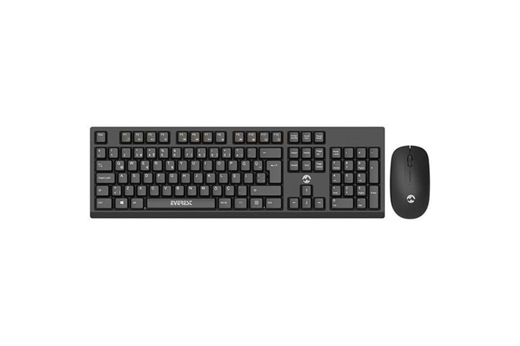 EVEREST Kablosuz Siyah Multimedya Klavye - Mouse Set KM-2510