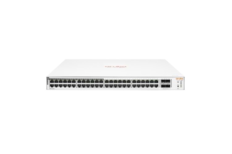 ARUBA 48port 370w 24port PoE Instant On 1830-48G JL815A GIGABIT 4X SFP Yönetilebilir Switch RackMount