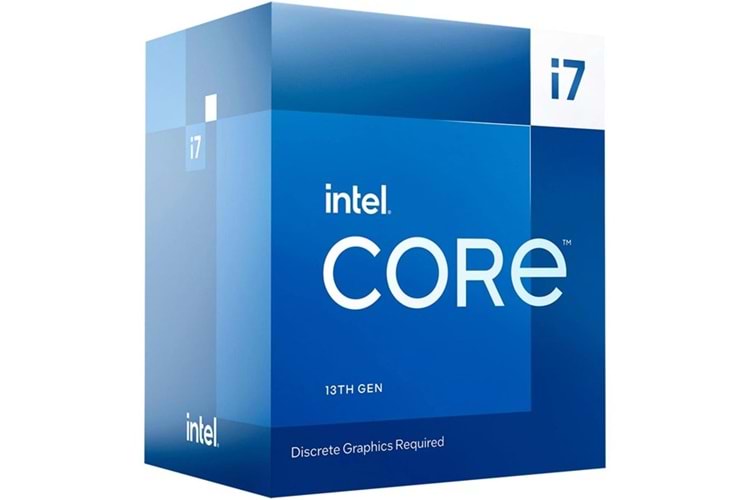 INTEL CORE i7 13700F 54MB 16çekirdekli VGA YOK 1700p 65w Kutulu+Fanlı