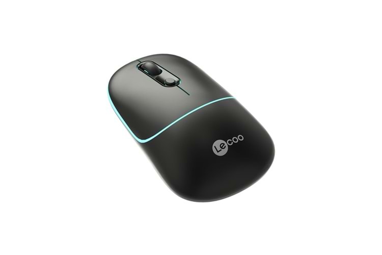 LENOVO LECOO WS210 Kablosuz + Bluetooth Sessiz Şarjlı 1600dpi Optic Siyah Mouse