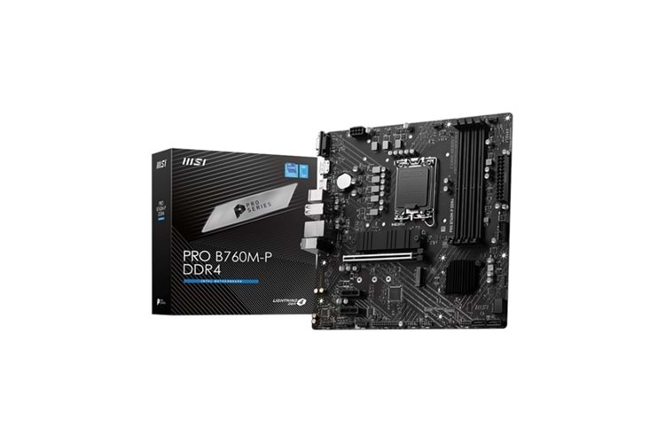 MSI PRO B760M-P DDR4 HDMI DP PCIe 16X v4.0 1700p mATX