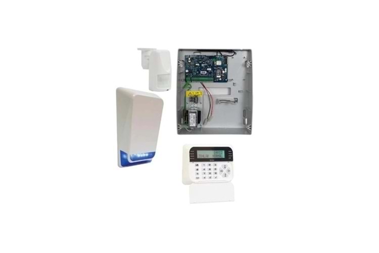 TEKNİM TSP-5324LCD GSM+GPRS Kablolu 4+4 Bölgeli Alarm Seti (AKÜSÜZ)