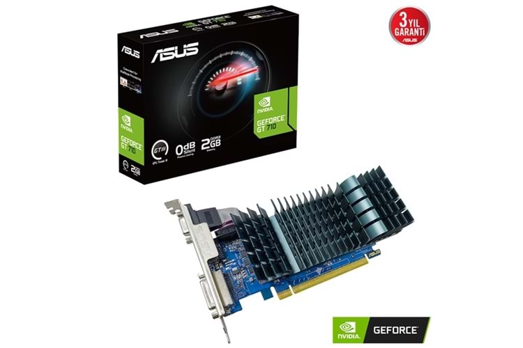 ASUS GT710 2GB GT710-SL-2GD3-BRK-EVO DDR3 64bit HDMI DVI PCIe 16X v2.0