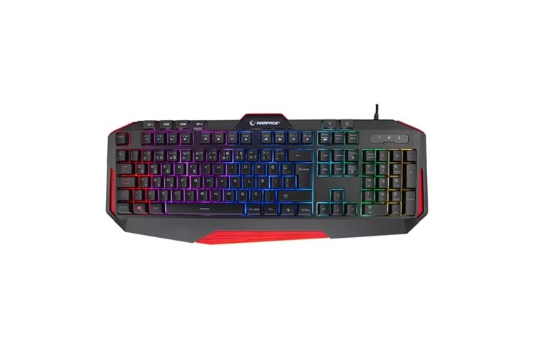 RAMPAGE KB-RX7 ALPOR PRO USB Q Trk RGB Siyah/Gri Gaming Klavye