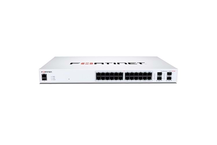 FORTISWITCH 24port 370w FULL PoE Layer2 FS-124F-FPOE GIGABIT 4XSFP+ Yönetilebilir Switch RackMount 