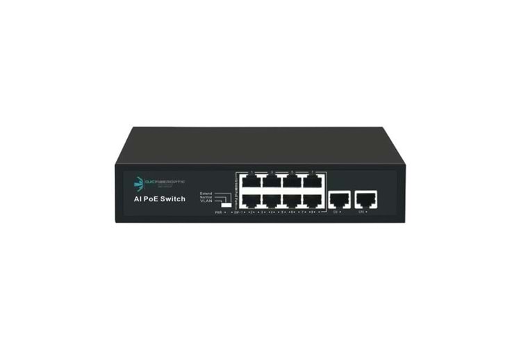 ODS 8port +2 UPLINK 96w FULL PoE 08ODS-8P2U 10/100 Yönetilemez Switch