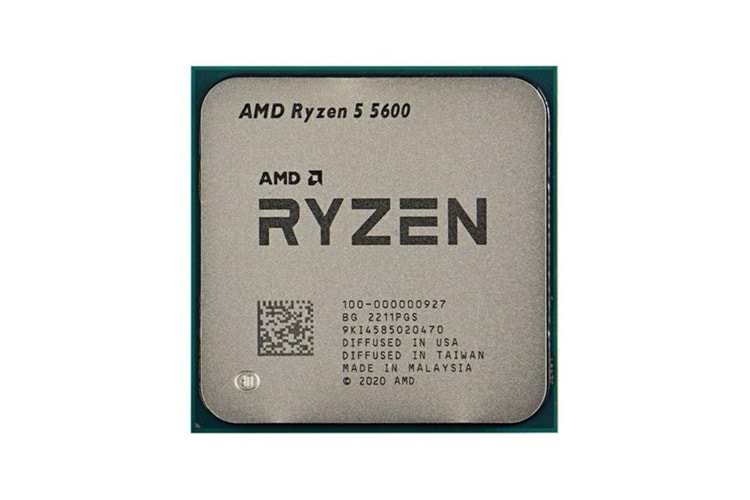 AMD RYZEN 5 5600 35MB 6çekirdekli VGA YOK AM4 65w Kutusuz+Fansız