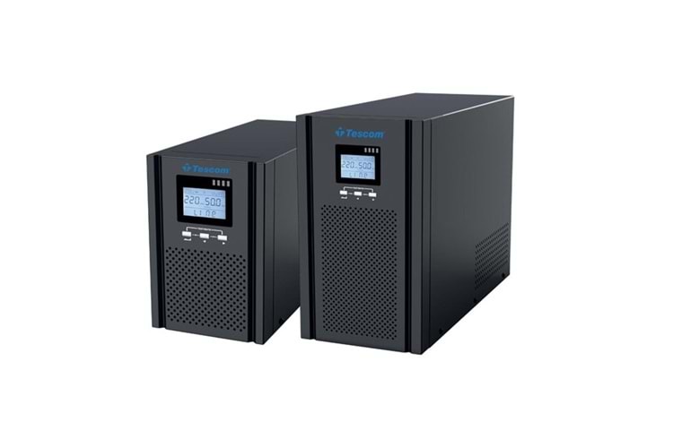 TESCOM 1KVA TEOS 101 ONLINE 1/1F LCD EKRAN TOWER UPS 2x 12v 7amper