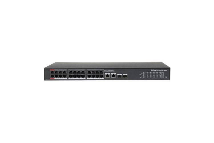 DAHUA 24port 360w FULL PoE PFS3228-24GT-360-V2 GIGABIT 2X SFP Yönetilemez Switch